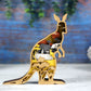 3D Wooden Kangaroo carved with lights ,Wooden Forest Scene,Desktop ornaments,Wall Decoration,Door Decor,Free Engraving