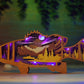 3D Wooden Sea Bass carved with lights ,Wooden Underwater World Scene,Desktop ornaments,Wall Decoration,Door Decor,Free Engraving