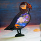3D Wooden Puffin carved with lights ,Wooden Beach Scene,Desktop ornaments,Wall Decoration,Door Decor,Free Engraving