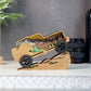 3D Wooden Off-Road Vehicle carved with lights ,Wooden Cross Country Scene,Desktop ornaments,Wall Decoration,Door Decor,Free Engraving