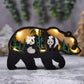 3D Wooden Panda carved with lights ,Wooden Forest Scene,Desktop ornaments,Wall Decoration,Door Decor,Free Engraving