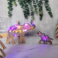 3D Wooden Elephants carved with lights ,Wooden Forest Scene,Desktop ornaments,Wall Decoration,Door Decor,Free Engraving