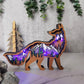 3D Wooden Fox carved with lights ,Wooden Forest Scene,Desktop ornaments,Wall Decoration,Door Decor,Free Engraving