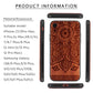 Engravable Lotus Wooden Phone Case For iPhone 11/12/13 Pro Max,iPhone Xs Max Xr 7/8 Plus,Samsung Galaxy S8/S9/S10/S20/S21/S22 Plus,Note 10/20